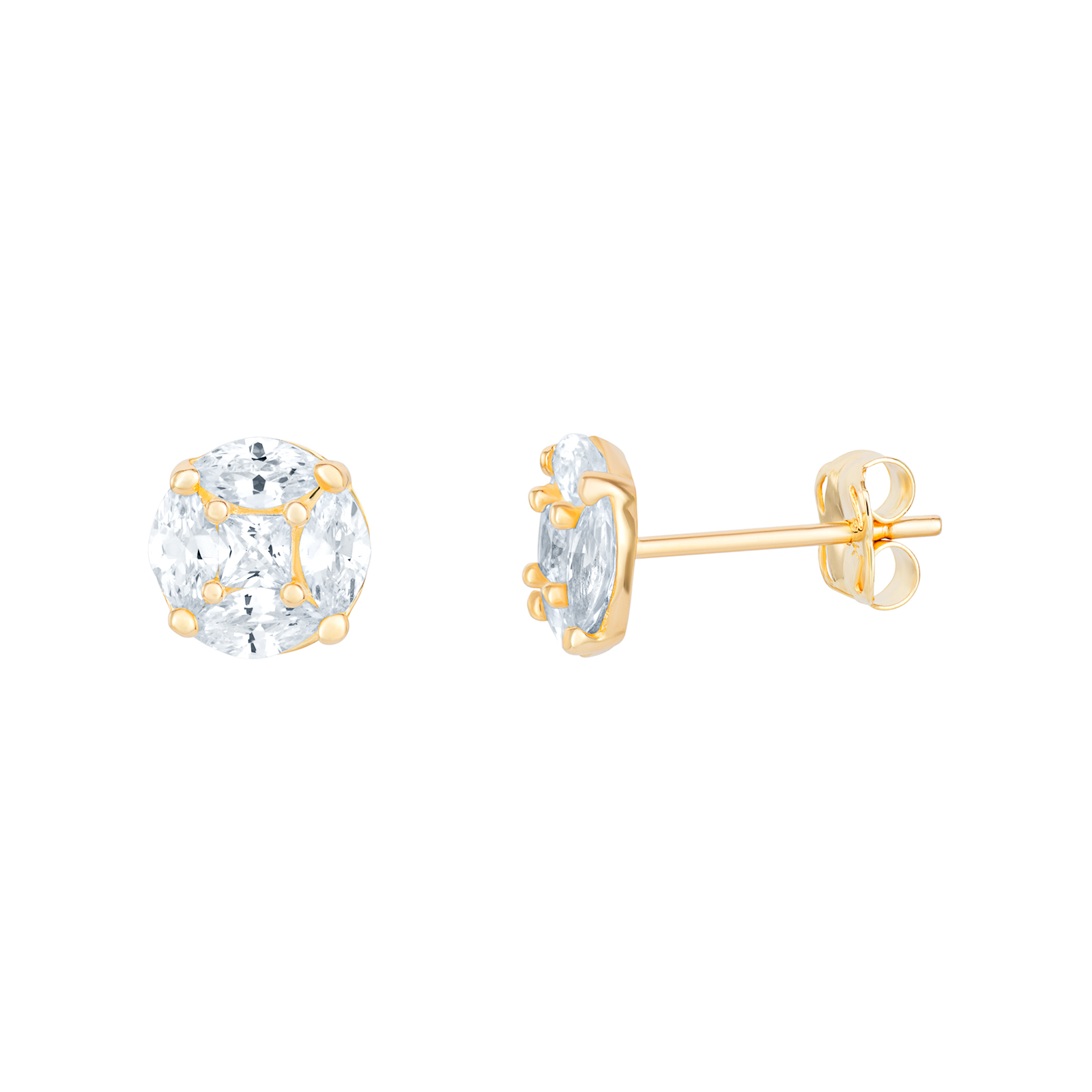 9ct CZ Stud Earrings