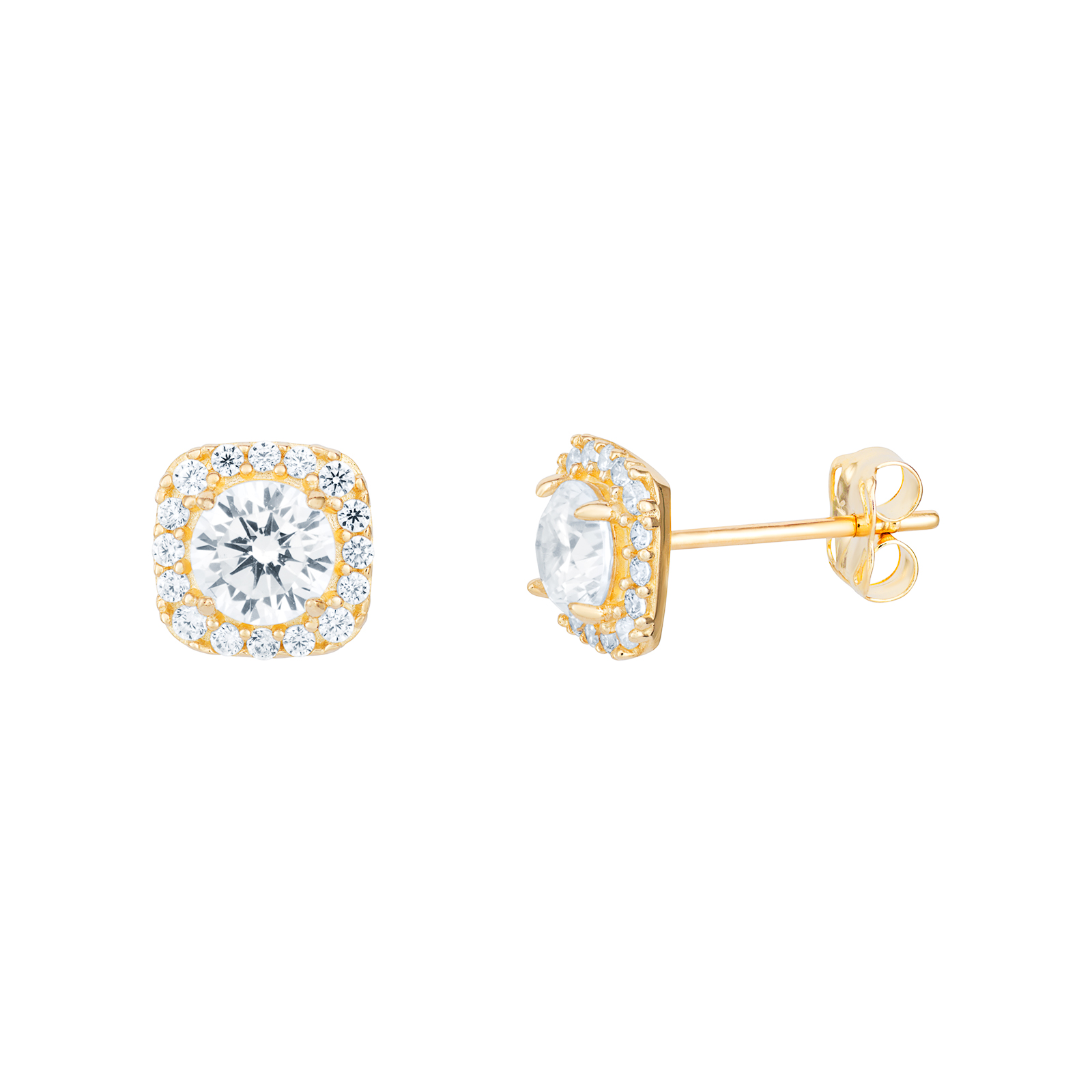 9ct CZ Stud Earrings