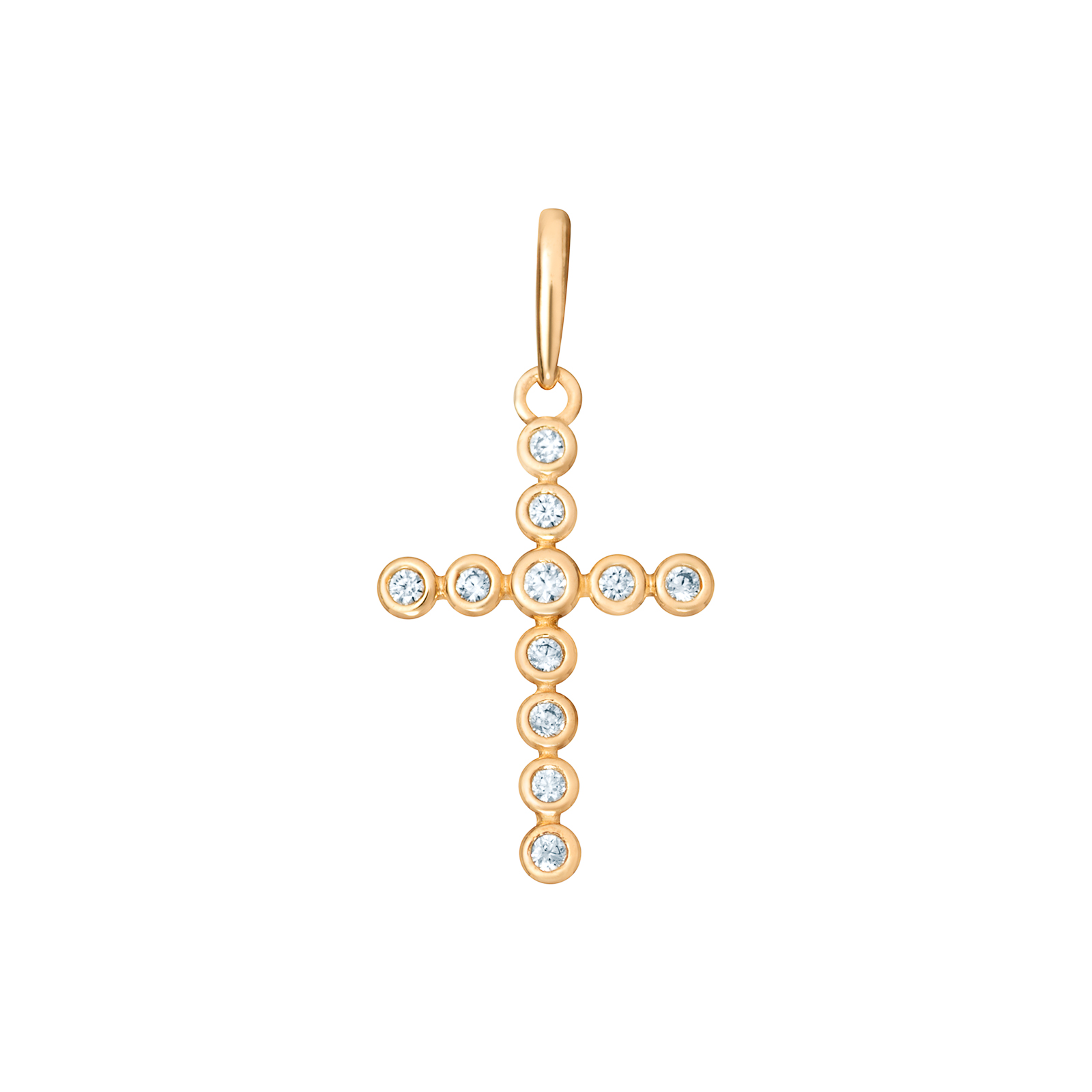 9ct CZ Cross Pendant