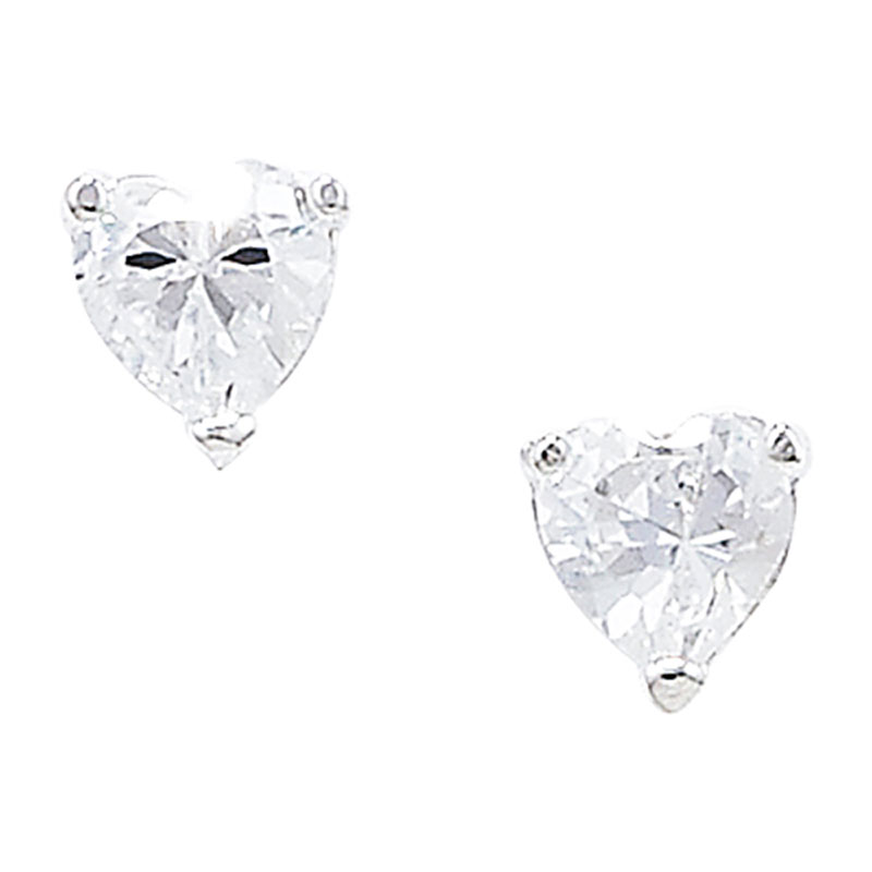 HC Heart CZ Earrings