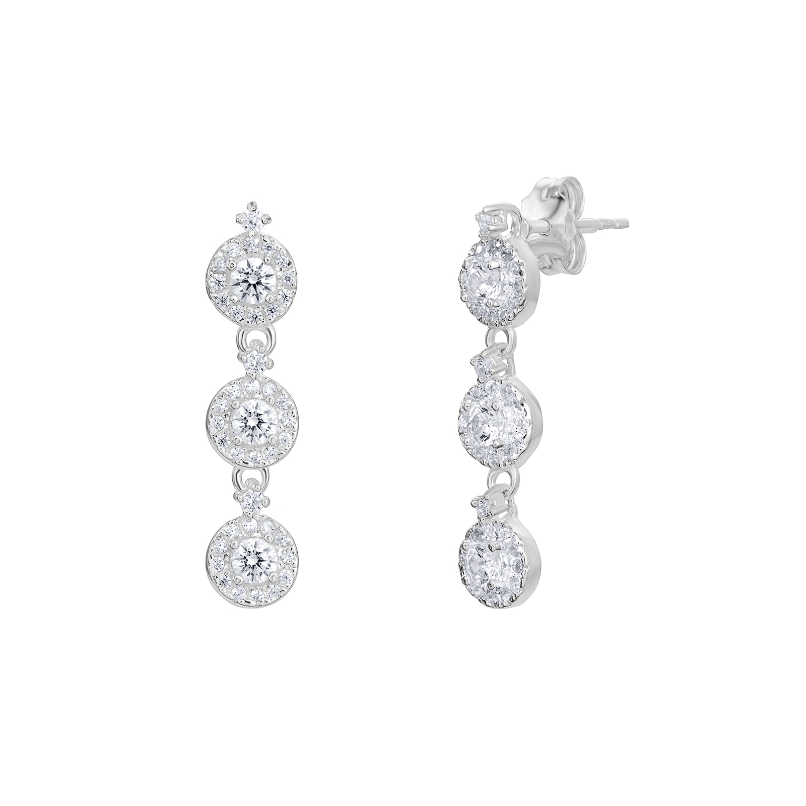 CZ Drop Earrings