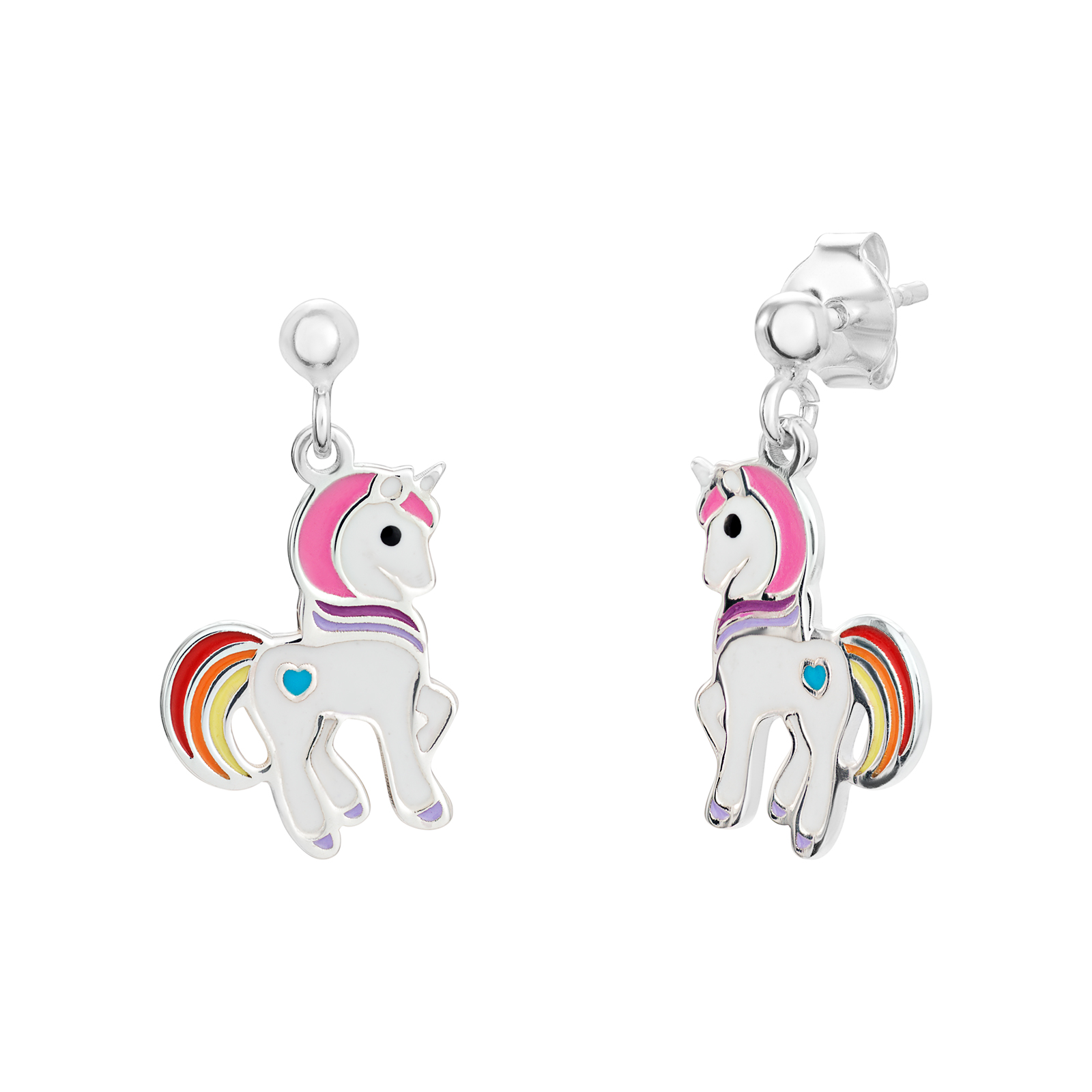 S/S Coloured Pony Earrings