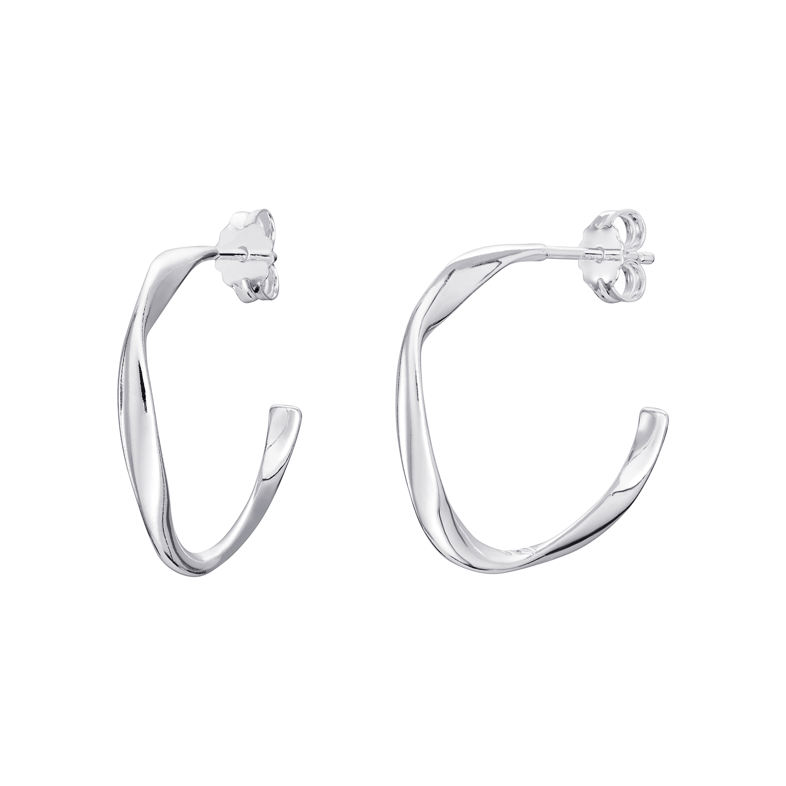 S/S Twist Hoop Earrings