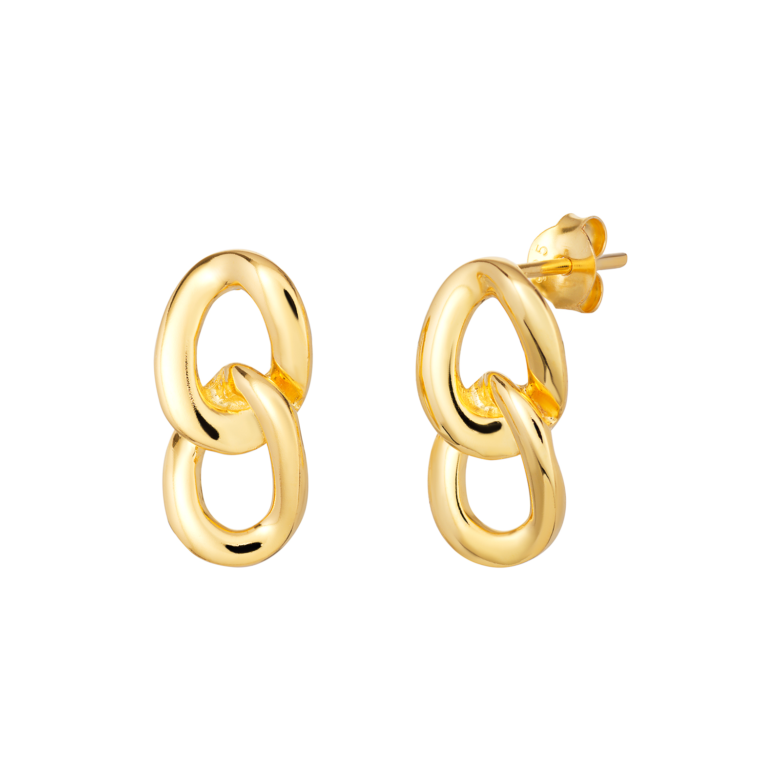 S/S G/P Fancy Drop Earrings