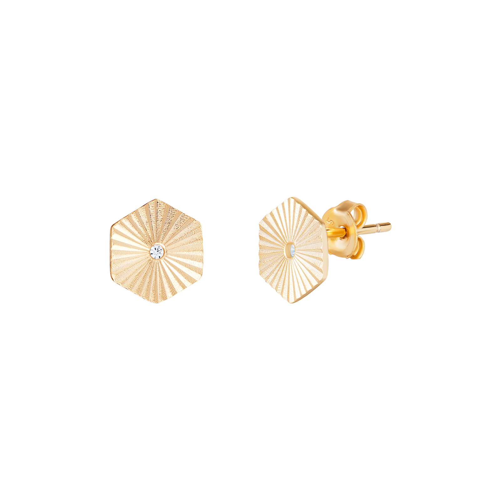 S/S CZ D/C G/P Earrings