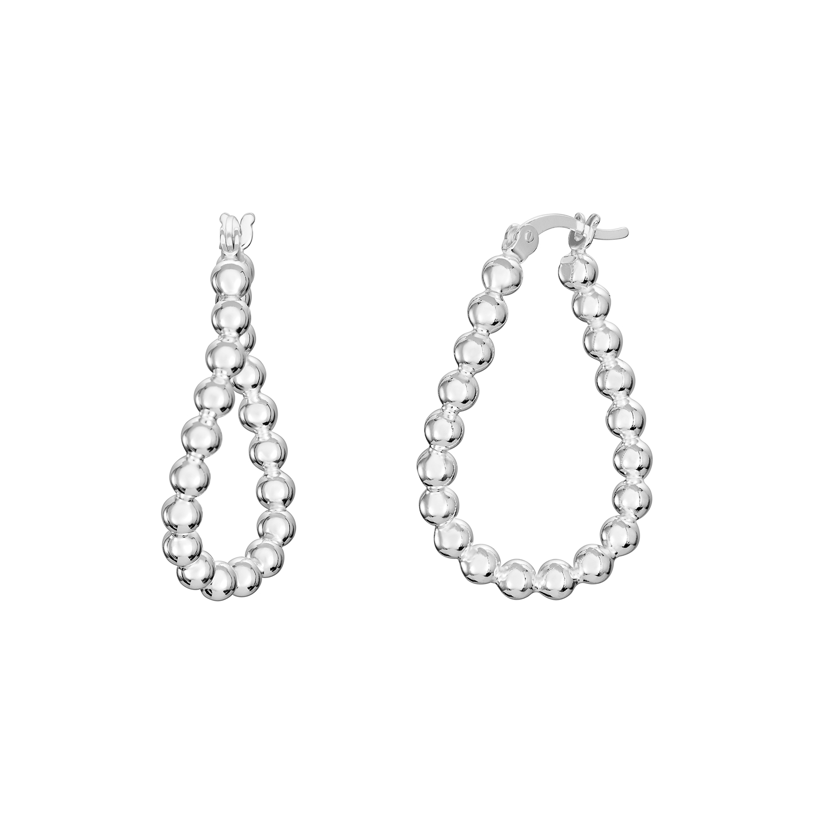 S/S Beaded Hoop Earrings