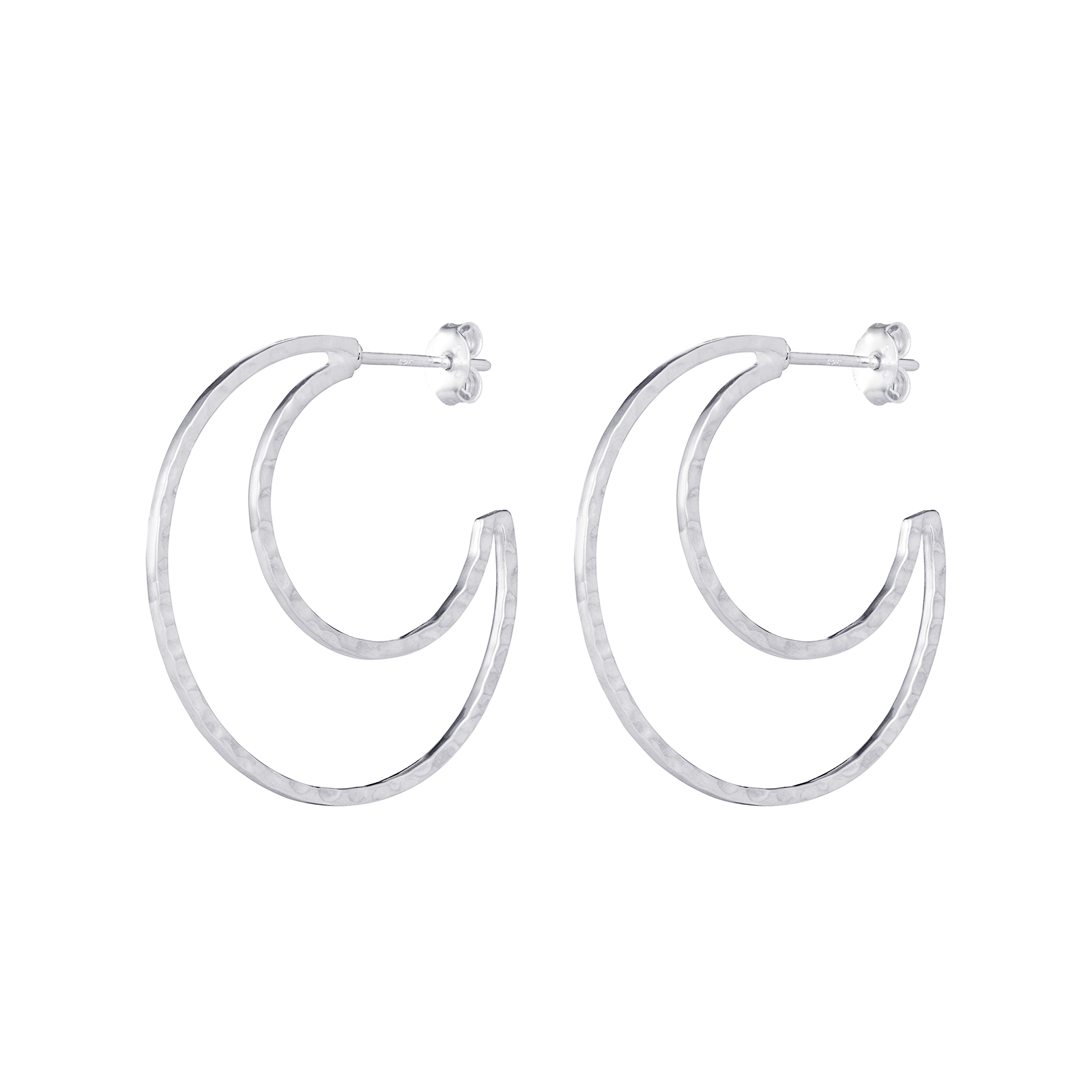 S/S DC Double Hoop Earrings