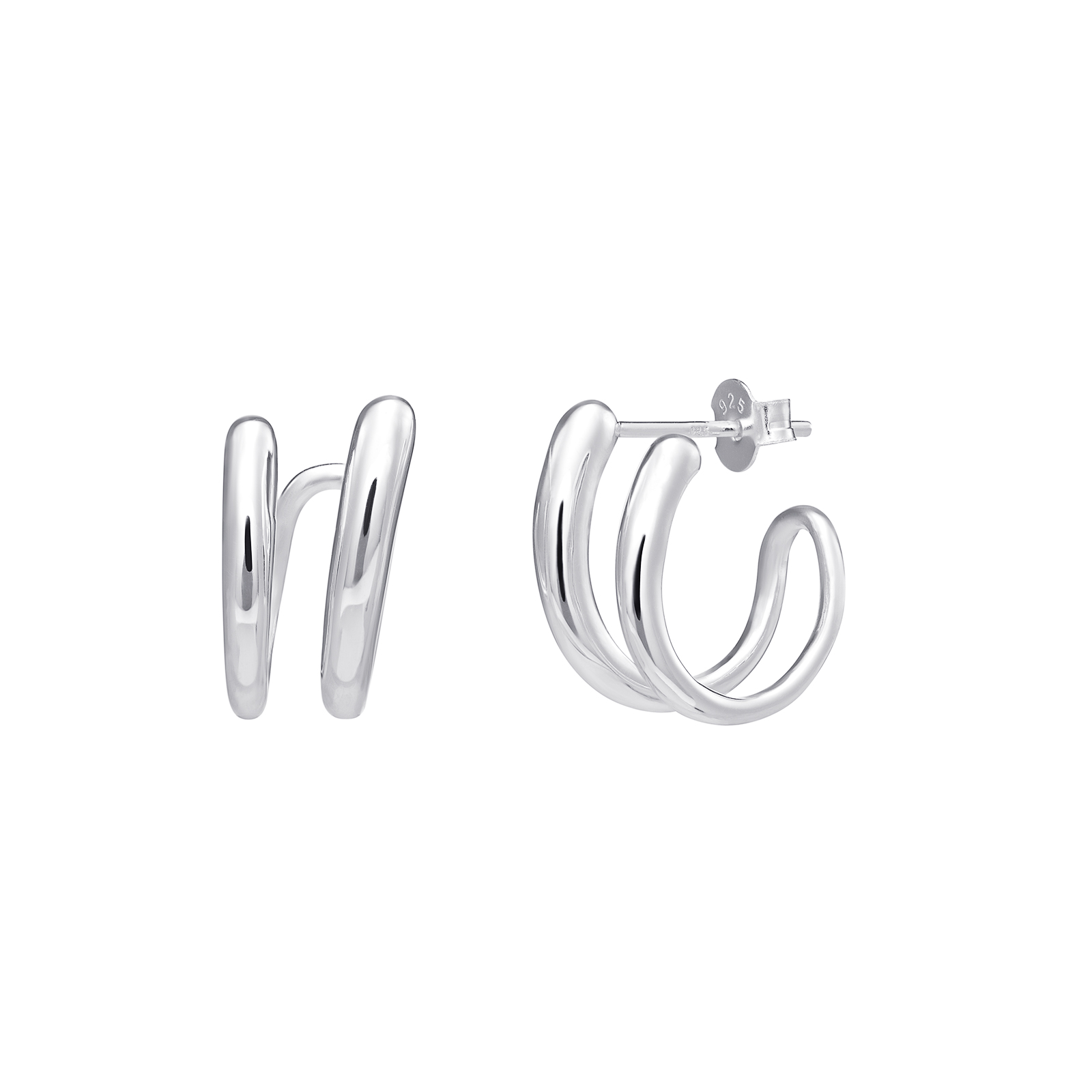 S/S Double Hoop Earrings