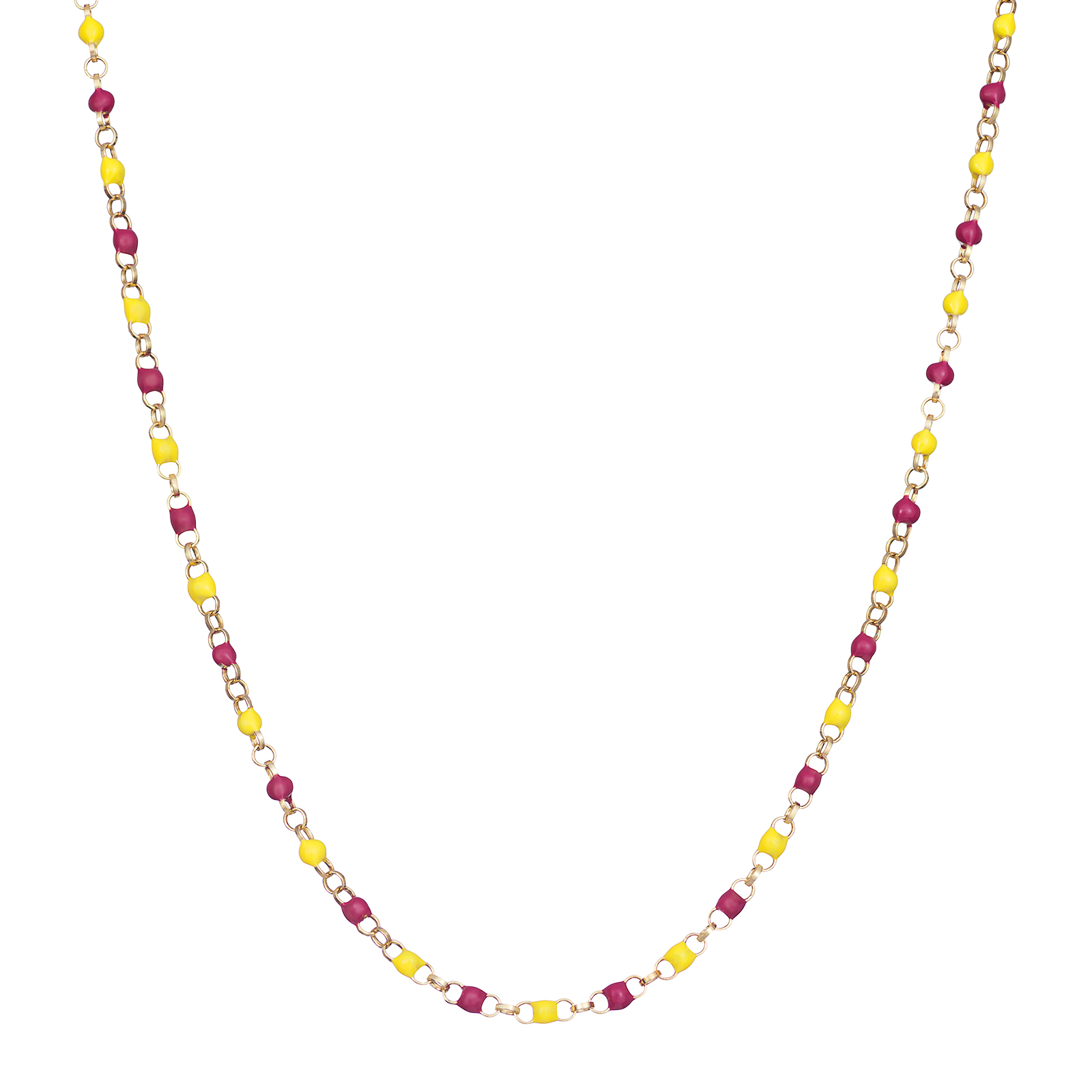 S/S G/P Beaded Necklace