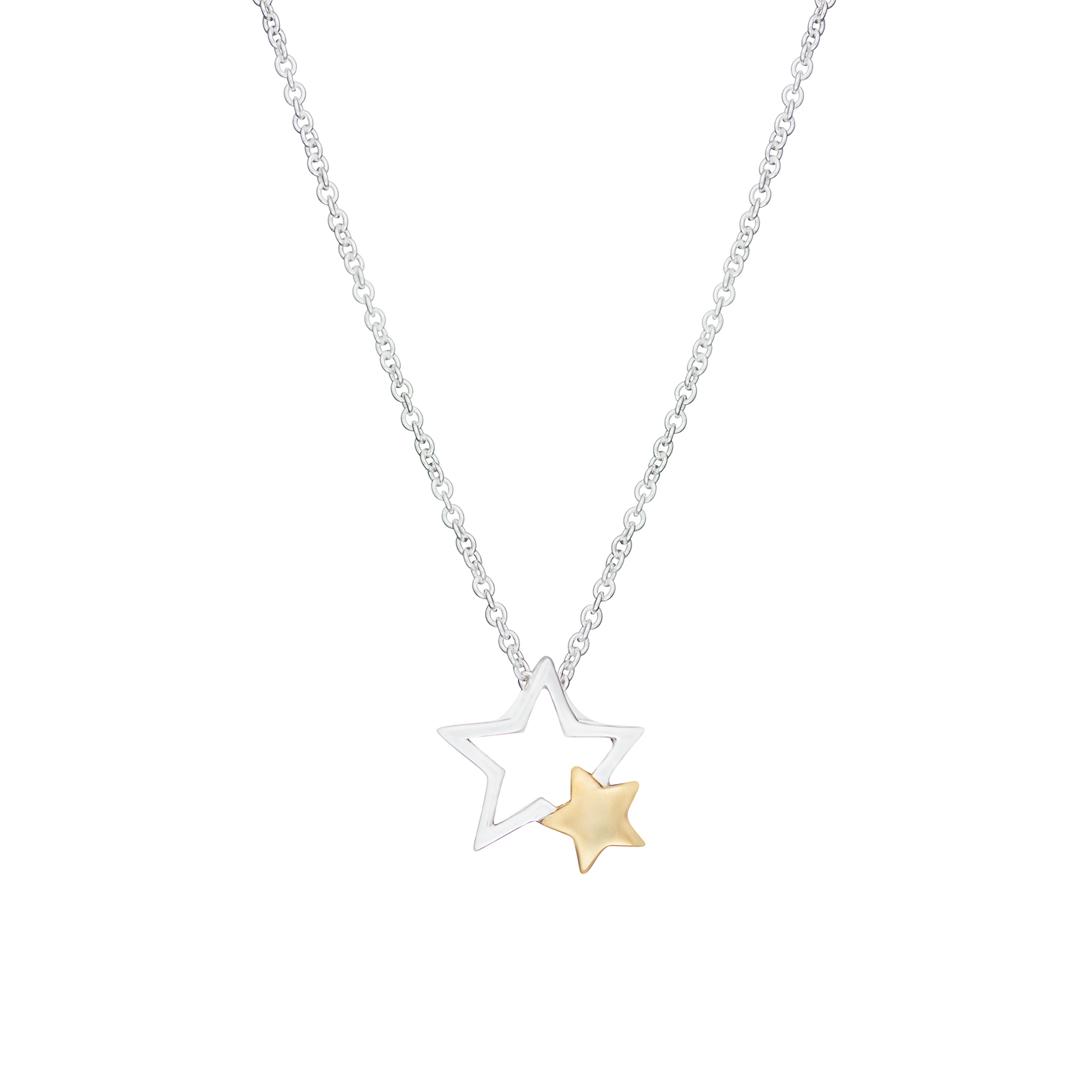 S/S Two Star Necklace