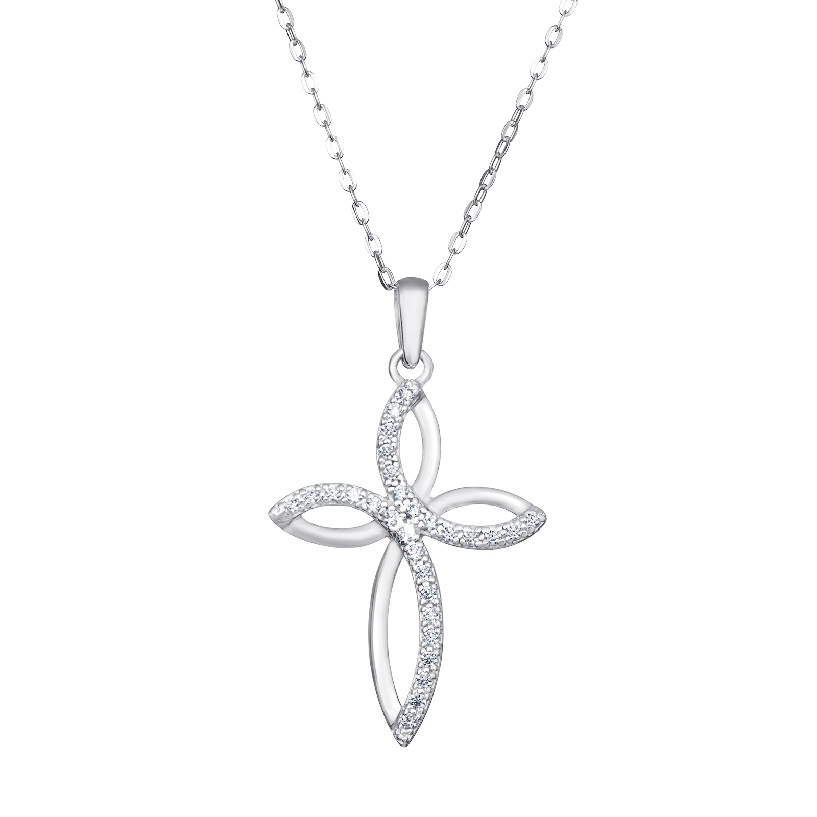 CZ Cross Necklace