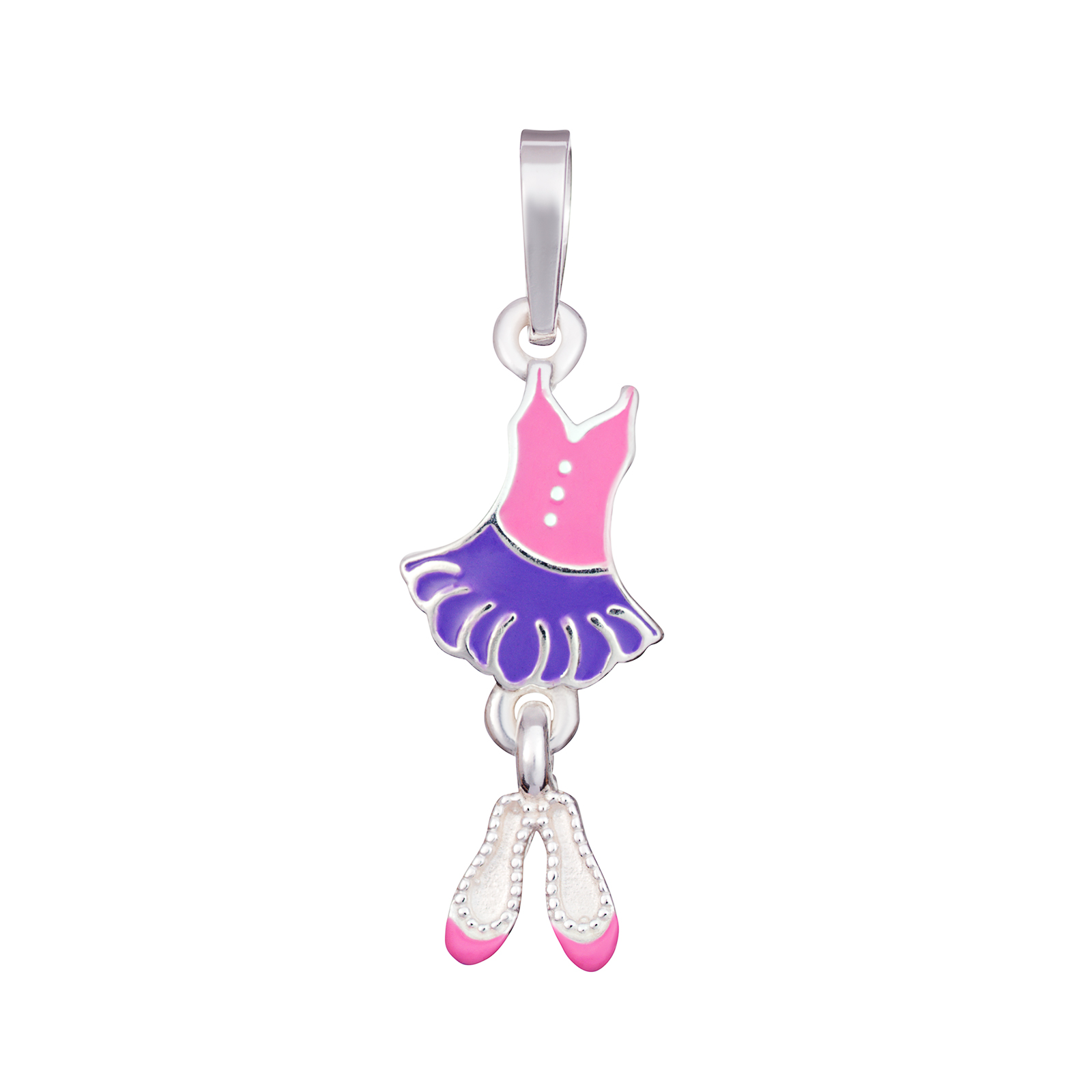 S/S Coloured Dancing Pendant