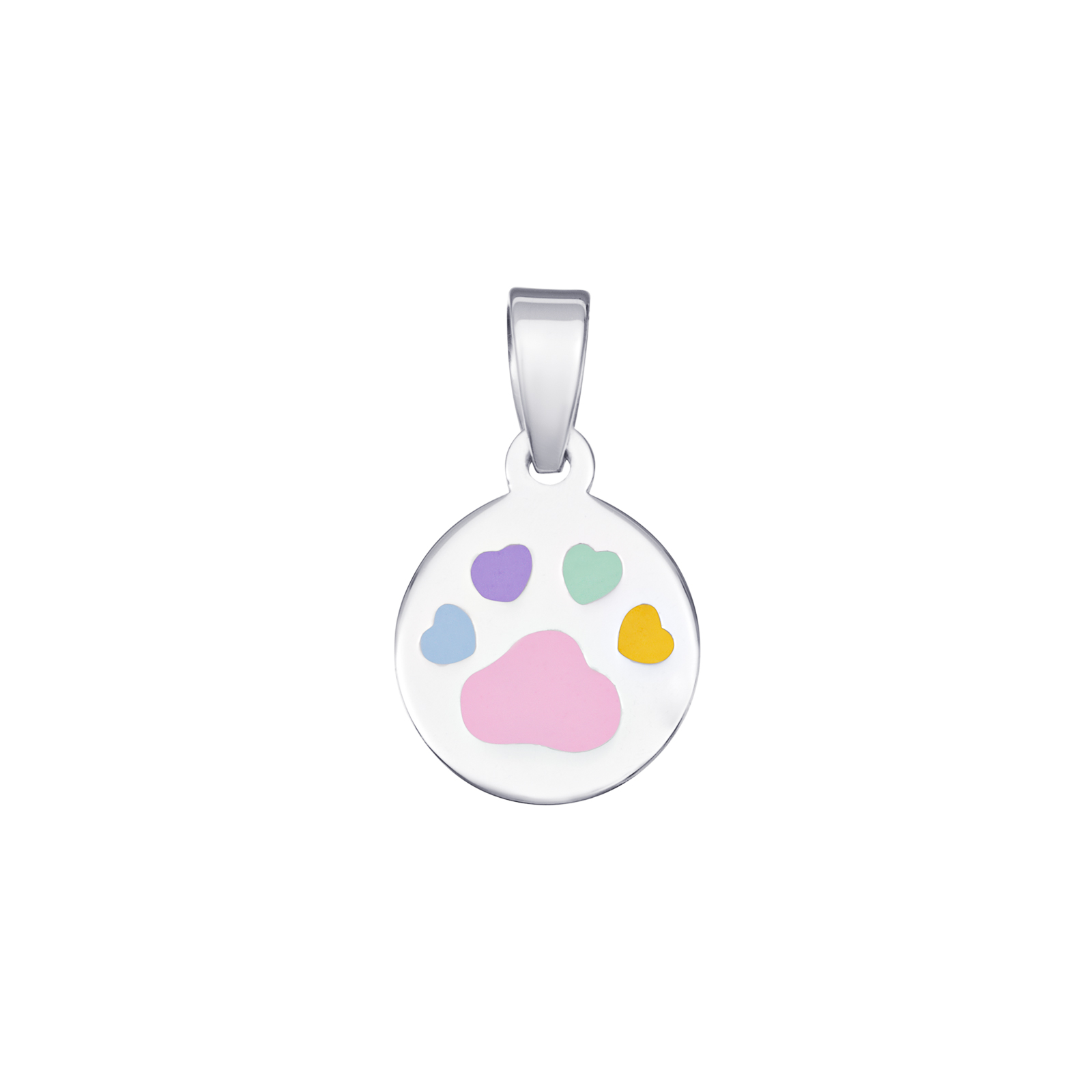 S/S Coloured Footprint Pendant