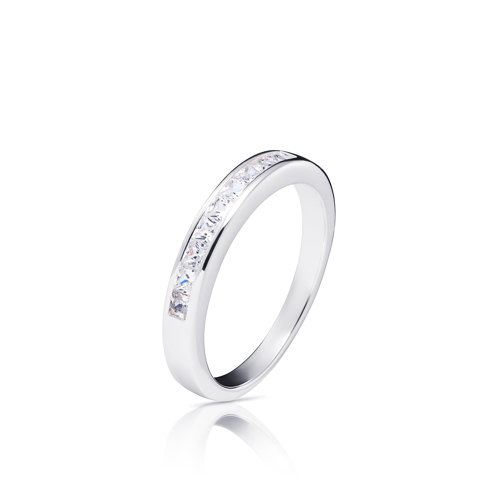 S/S Classic CZ Ring